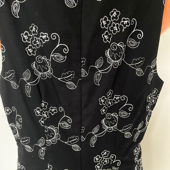 Shift Dress Black/White Made in Canada by Jolibel Size 10 - Picture 6 of 9